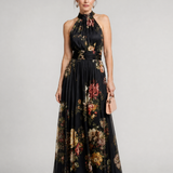 Serathea | Floral Halter Neck Midi Dress