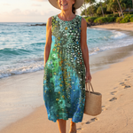 Callarose | Ocean Mosaic Midi Dress