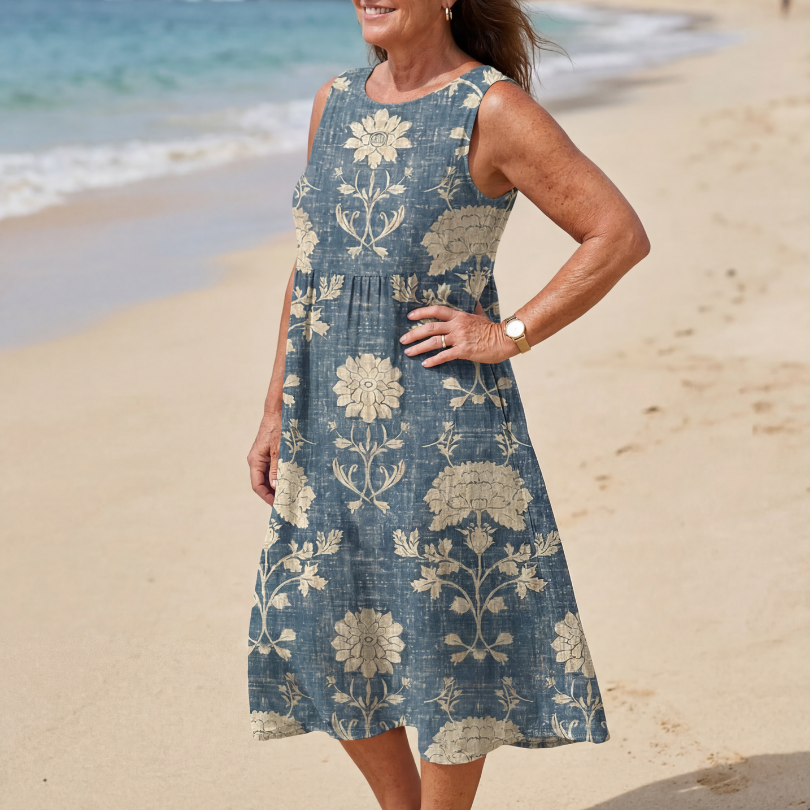 Liandra | Shoreline Floral Midi Dress