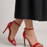 Tovalyn | Open Toe Ankle Strap Stiletto Sandals