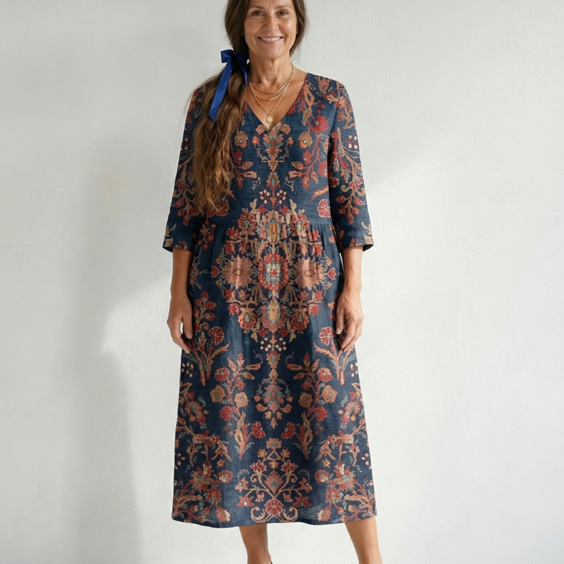 Delvia | Soft Form Midi Dress