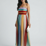 Merdra | Light Stripe Maxi Dress
