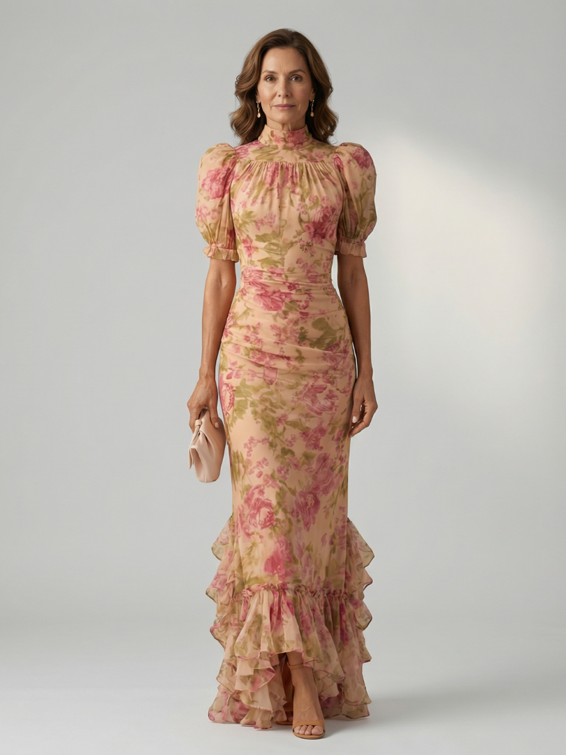 Gretawen | Gentle High Neck Maxi Dress