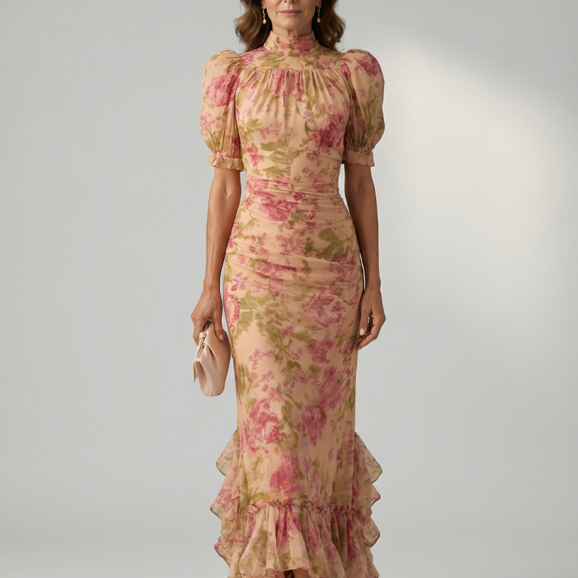 Gretawen | Gentle High Neck Maxi Dress