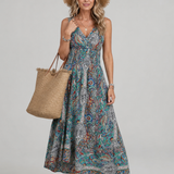 Wila | Sleeveless Paisley Print Midi Dress