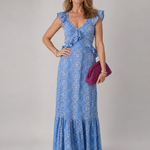Corala | Sleeveless Ruffle Detail Midi Dress