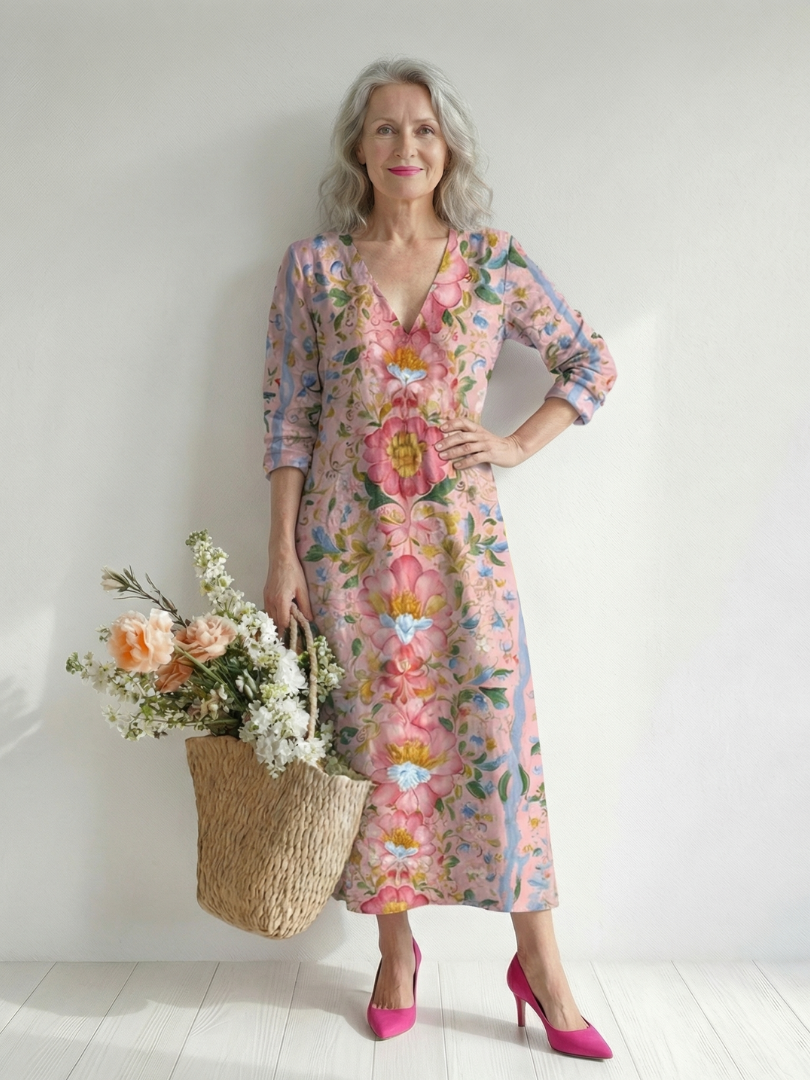 Mirana | Light Form Floral Midi Dress