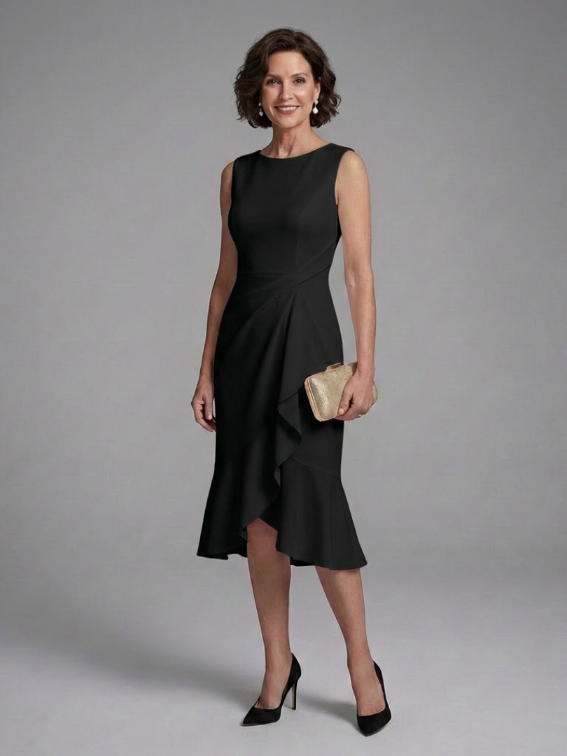 Wrennala | Sleeveless Wrap Detail Midi Dress
