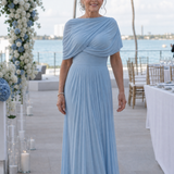 Larnia | One Shoulder Draped Bodice Maxi Dress