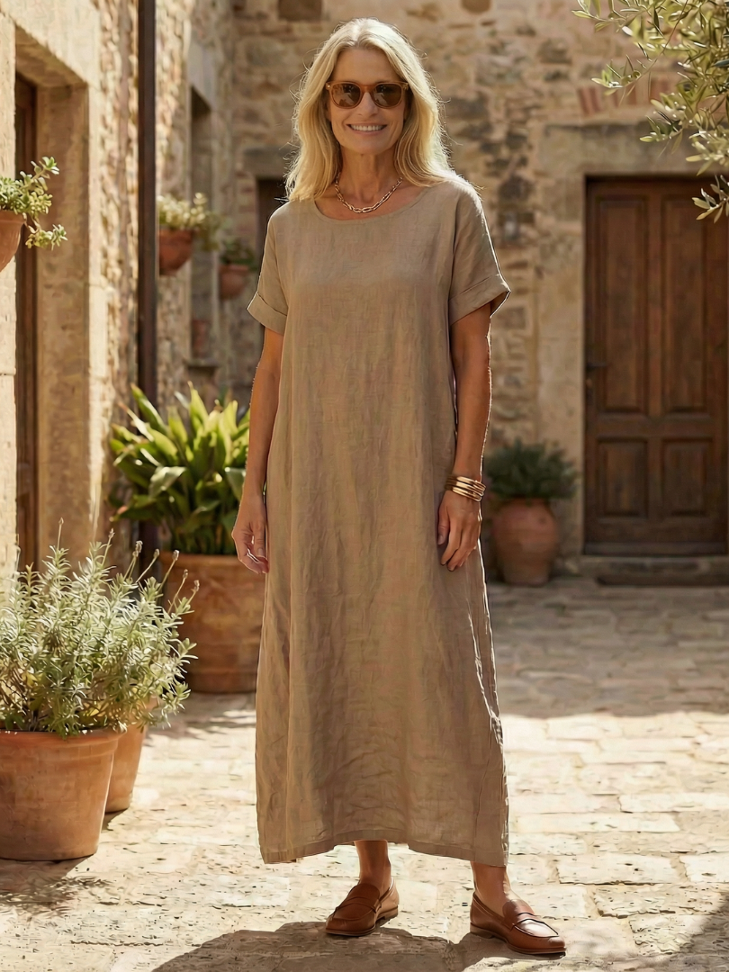 Cassette | Simple Linen Day Dress