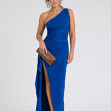 Talsette | One Shoulder High Side Slit Maxi Dress