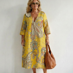 Serdra | Soft Paisley Midi Dress