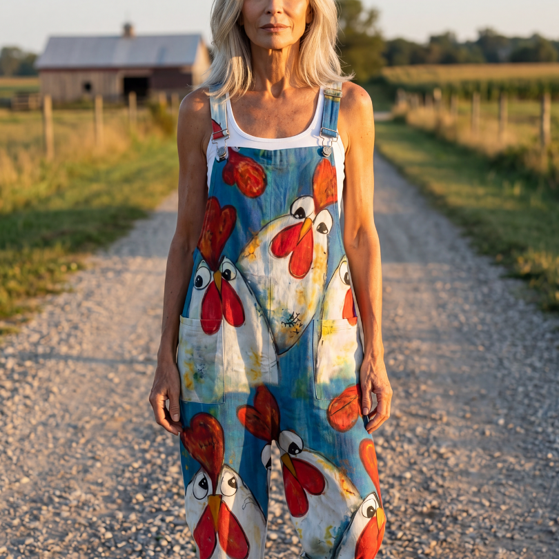 Odawen | Playful Motif Jumpsuit
