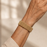 Serwyn | Woven Mesh Open Cuff Bracelet