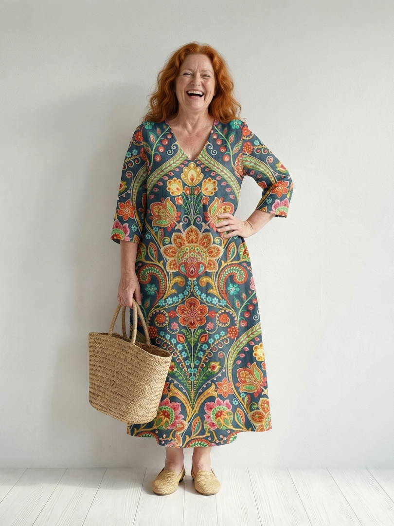 Wilrina | Easy Shape Garden Midi Dress