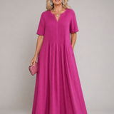Casrina | Pleated V Neck Midi Dress