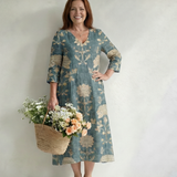 Lara | Gentle Shape Floral Midi Dress