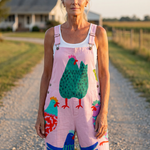 Suriney | Hen Motif Jumpsuit