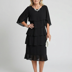 Odavia | Layered Tier Midi Dress
