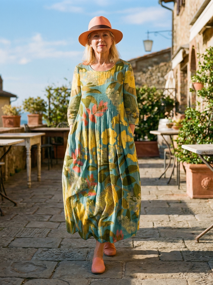 Theabelle | Painted Canvas Dress