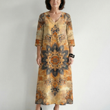 Theandra | Gentle Floral Midi Dress