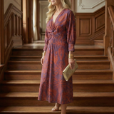 Linnsette | Natural Wrap Midi Dress