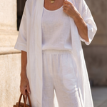 Theassa | Three Piece Relaxed Top Pant Set