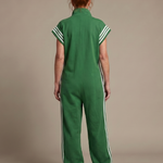 Mirania | Zip Front Stripe Panel Jumpsuit