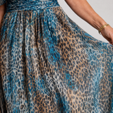 Laerose | One Shoulder Animal Print Midi Dress