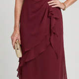 Callassa | Short Sleeve Layered Hem Midi Dress