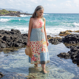 Briala | Coastal Floral Midi Dress