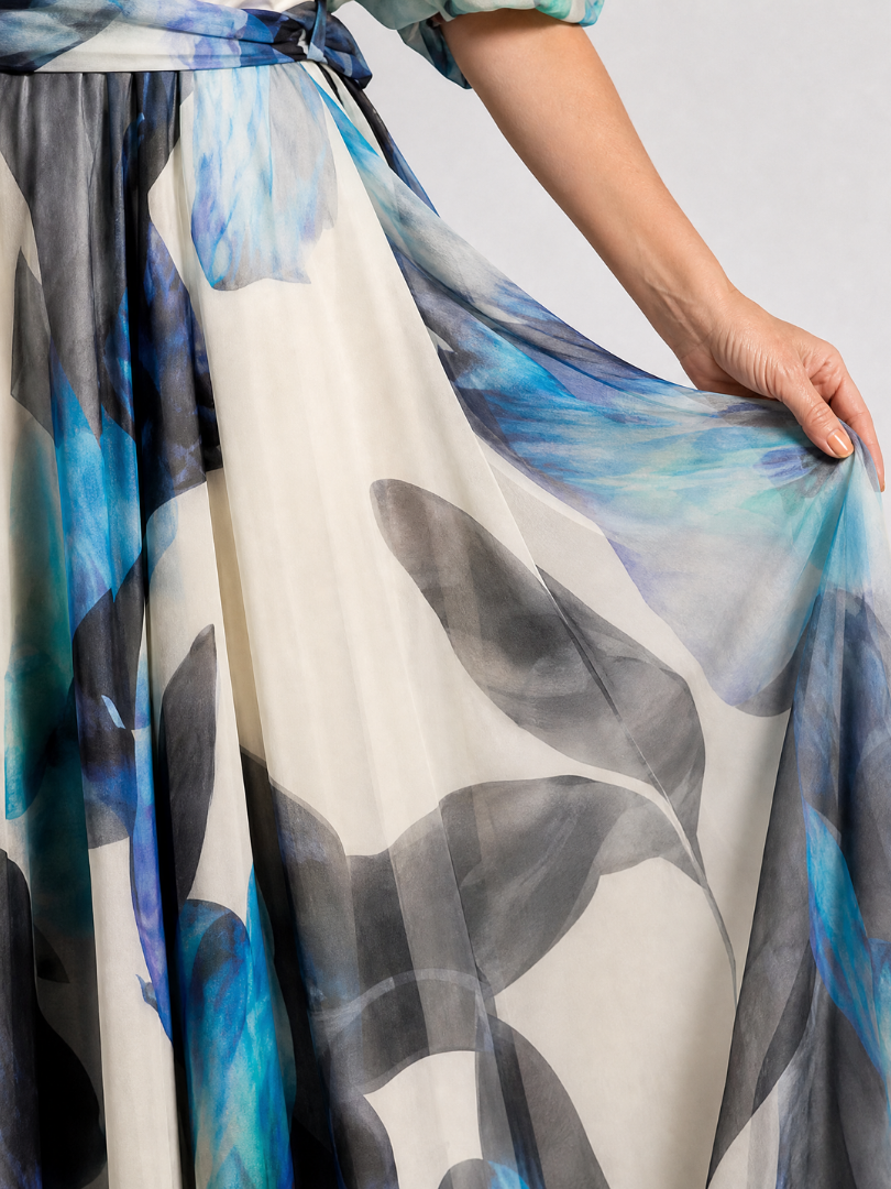 Fiosia | Off Shoulder Floral Print Maxi Dress