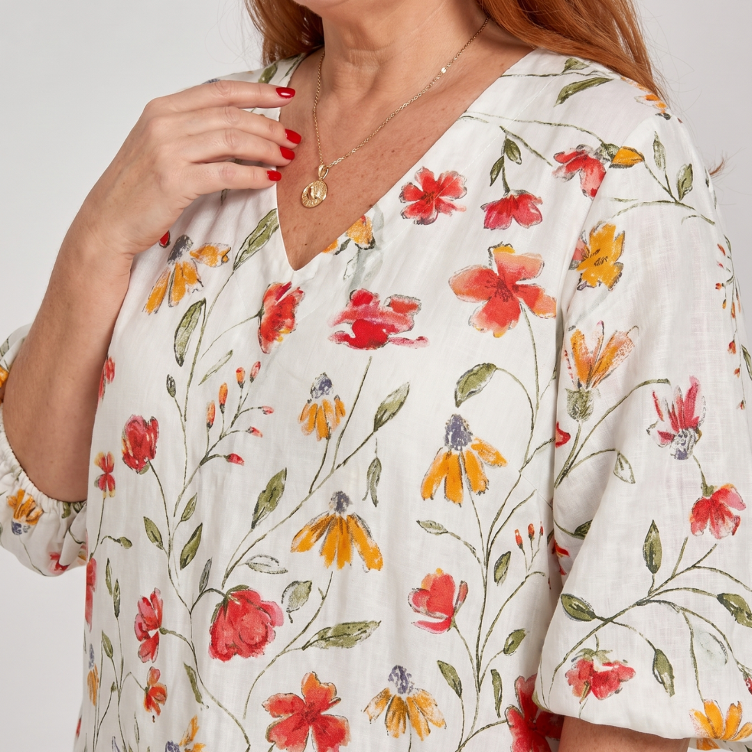 Solsia | Wildflower Print Everyday Swing Midi Dress