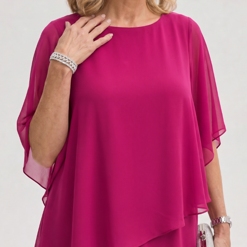 Surisette | Layered Chiffon Two Piece Pant Set