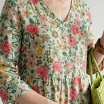 Lorina | Scatter Flower Midi Dress