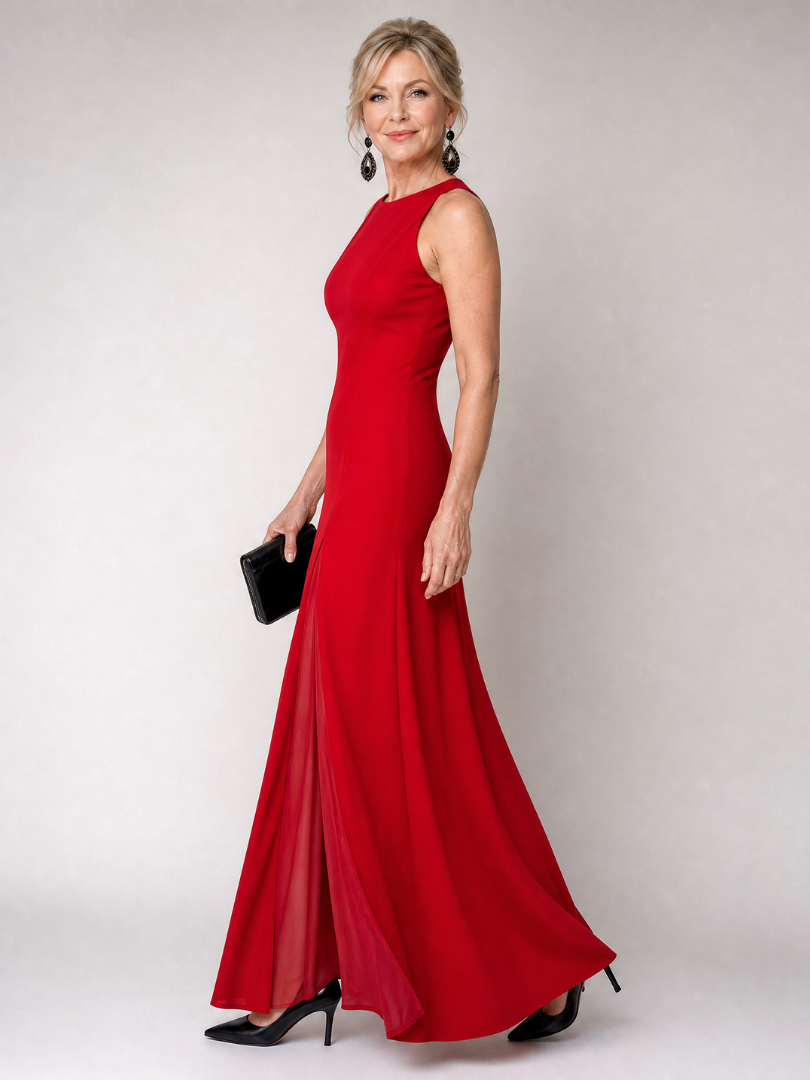 Theawyn | Sleeveless High Neck Maxi Dress