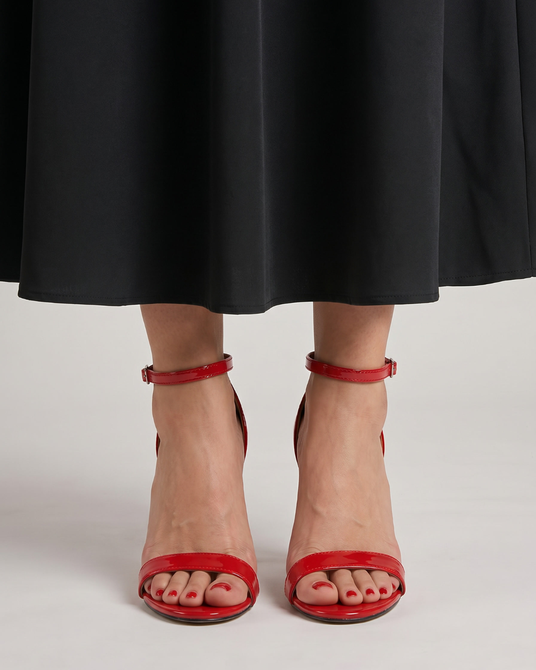 Tovalyn | Open Toe Ankle Strap Stiletto Sandals