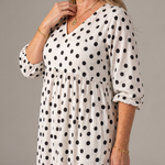 Cellora | Polka Dot Color Block Everyday Midi Dress