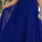 Taliamarie | Short Flutter Sleeve Defined Waist Maxi Dress