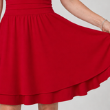 Tamsinlyn | Sleeveless Square Neck Flared Skirt Mini Dress