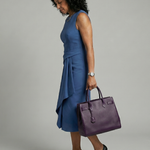Esmenia | Asymmetric Drape Midi Dress