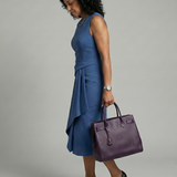 Esmenia | Asymmetric Drape Midi Dress