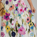 Juletta | Floral Print Sleeveless Round Neck Midi Dress