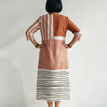 Liorarose | Easy Mixed Stripe Midi Dress