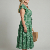 Mirrose | Calm Wrap Midi Dress