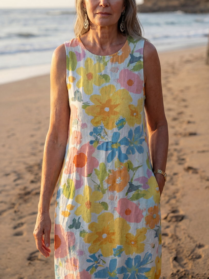 Wrennasia | Coastal Texture Midi Dress