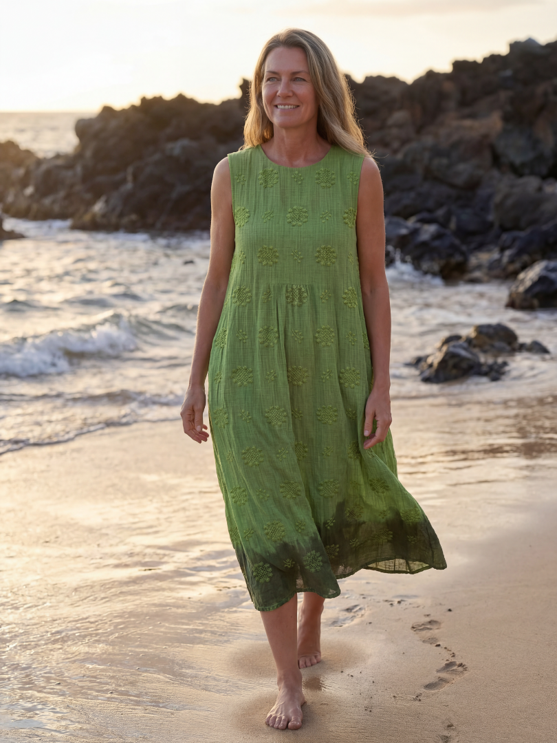 Tamsinda | Garden Texture Midi Dress