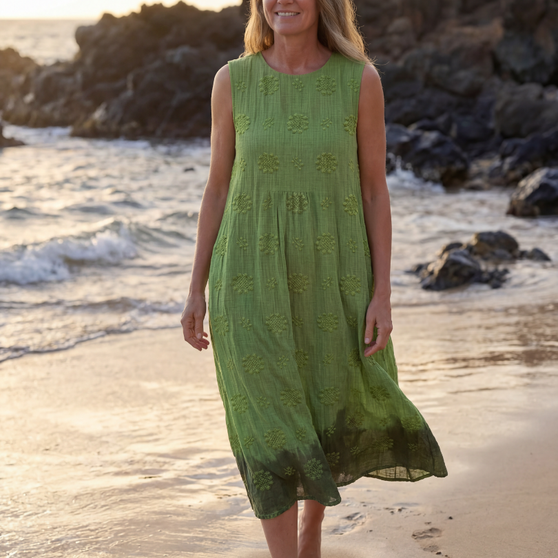 Tamsinda | Garden Texture Midi Dress