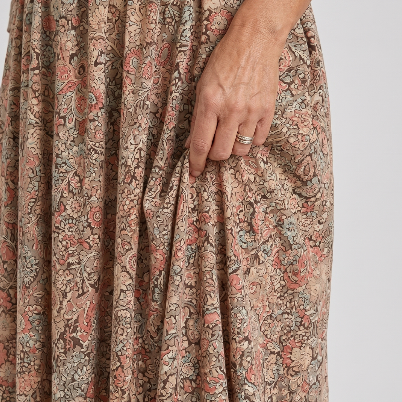 Daline | Vintage Front Three Quarter Sleeve Midi Dress