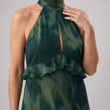 Coradra | Tiered Cutout Sleeveless Midi Dress